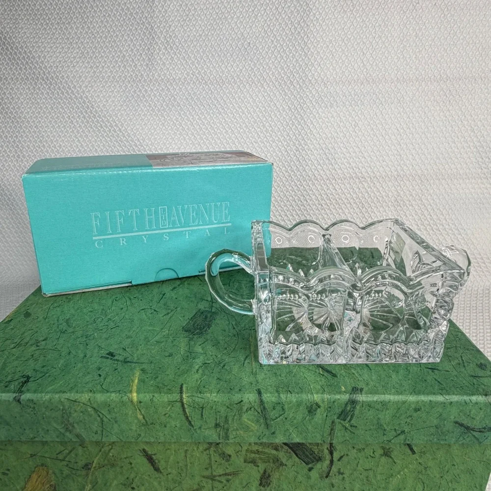 Fifth Avenue Crystal Sugar/Tea Caddy 2 x 4